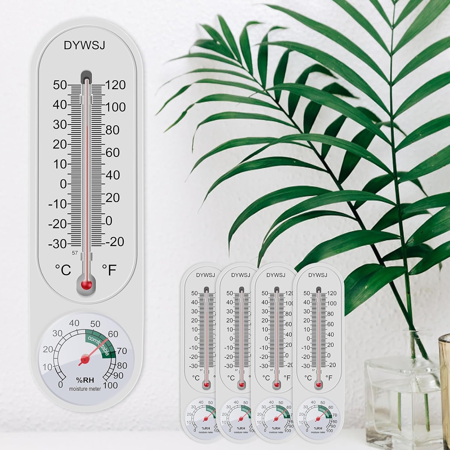 Digital Hygrometer Probe - Outdoor/Indoor Thermometer Hygrometer Humidity Meter Thermometers