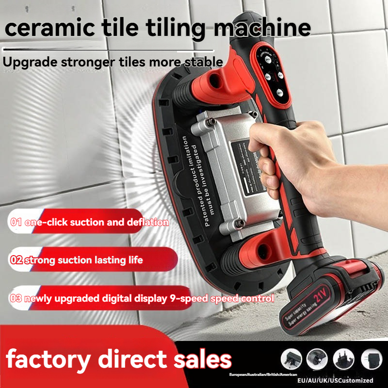Ceramic Tile Floor - 21V Lithium Cordless Tile Leveling Machine
