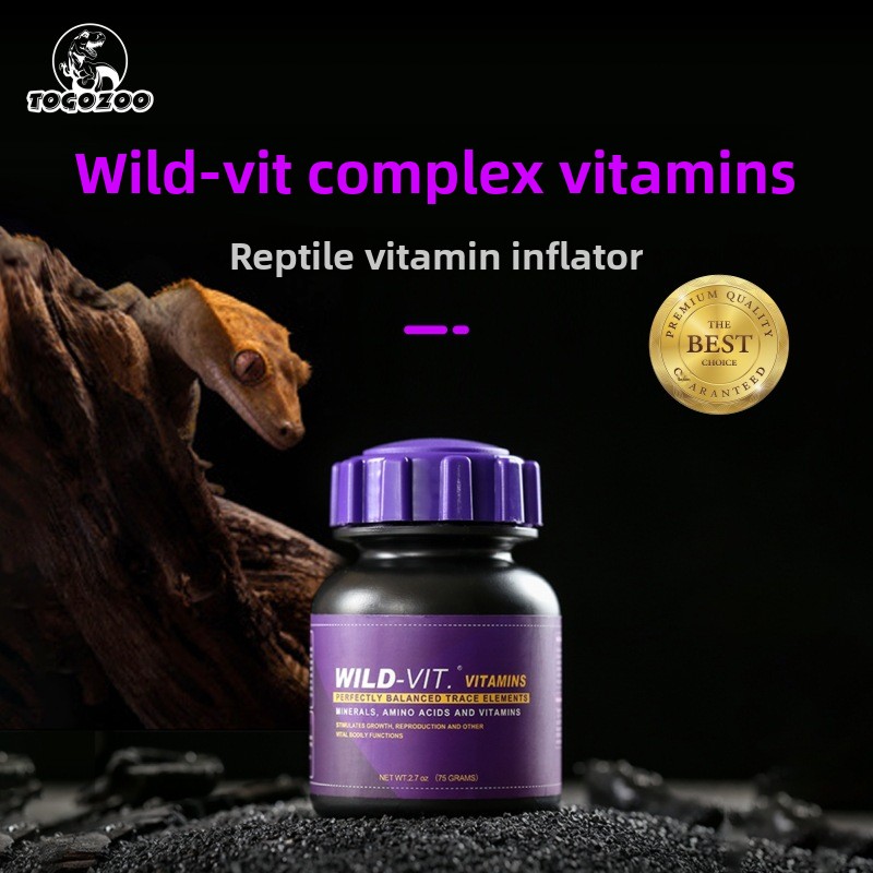 Calcium Powder Reptile - TOGOZOO WILD-VIT Reptile Calcium Powder with