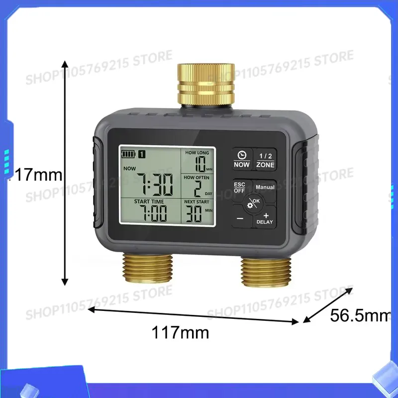 Timer Dual Outlet - Smart Water Controller Irrigation Timer for