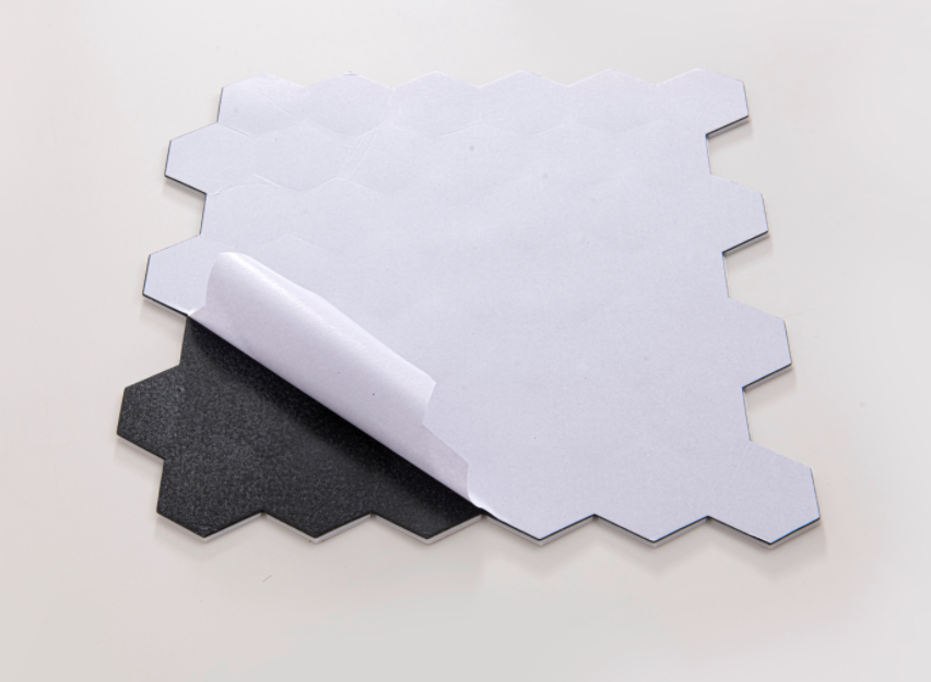 Minimalist Hexagonal Brushed S - Pvc Panel Background ulasan dan harga