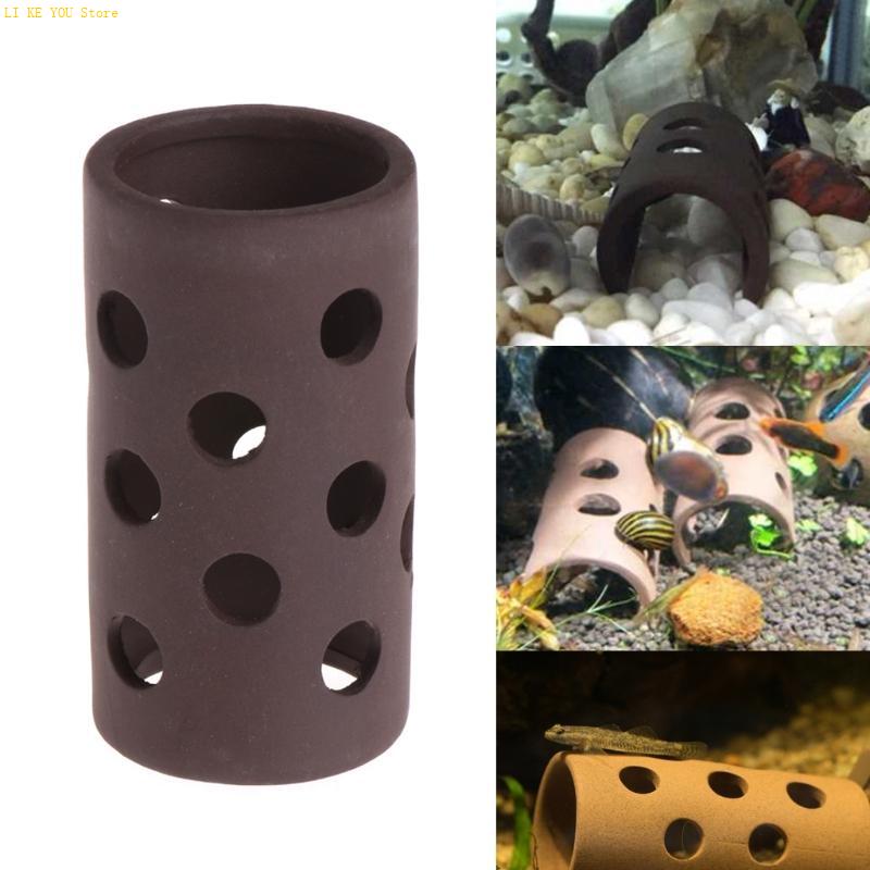 W3JE Aquarium Decorations Fish - Hide Cave Ceramic ulasan dan harga