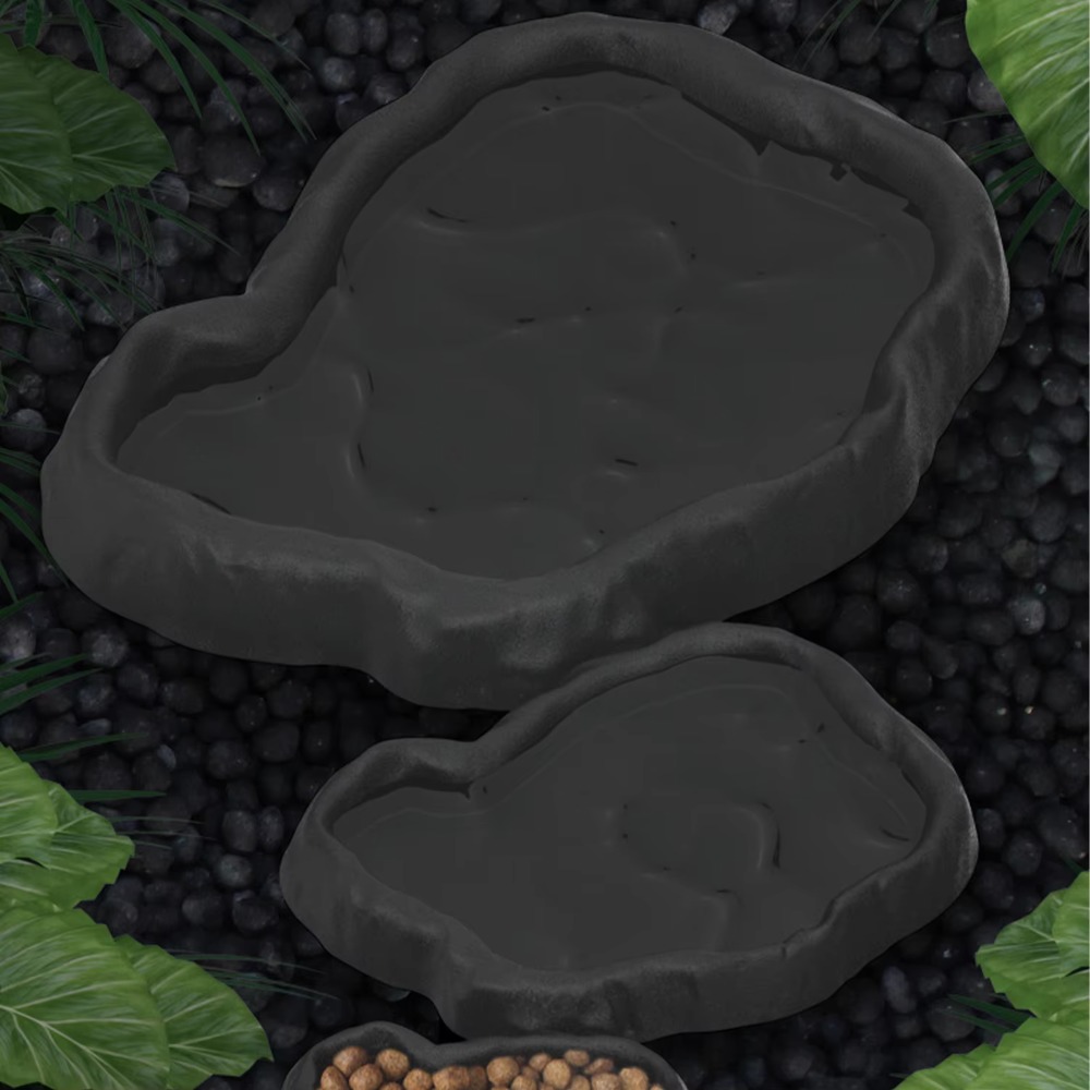 New ABS Resin Reptile Feeder B - Water Dish Reptile ulasan dan harga