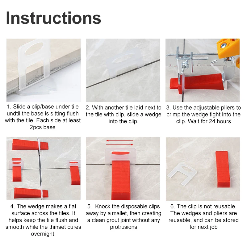 100pcs 1/1.5/2/2.5/3mm Ceramic - Ceramic Tile Floor ulasan dan harga