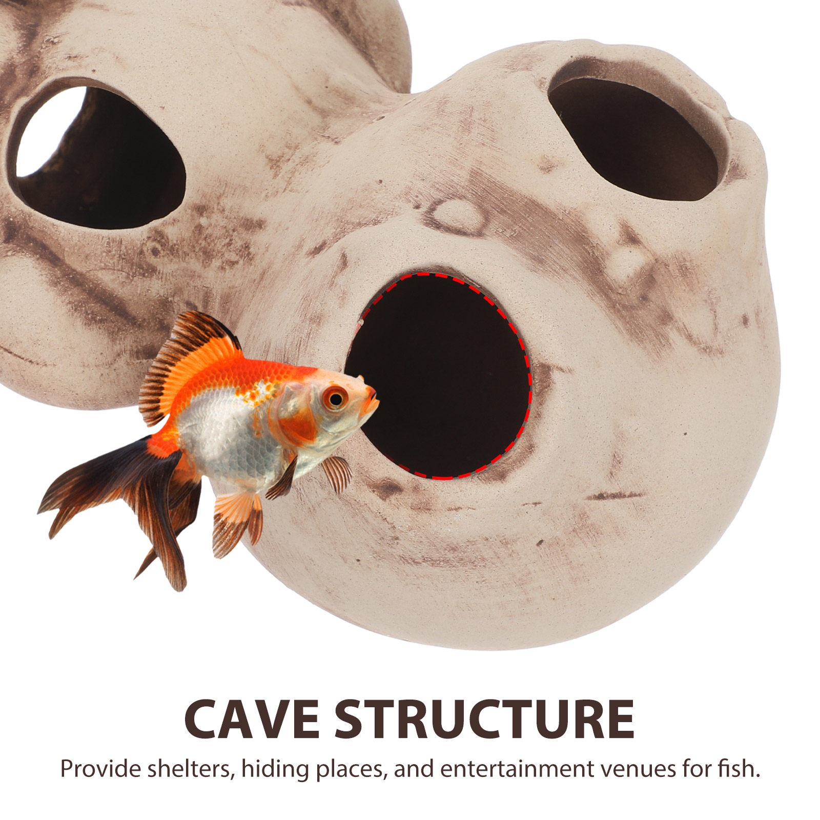 Aquarium Shrimp Shelter House  - Hide Cave Ceramic ulasan dan harga
