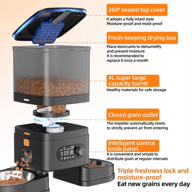 Automatic Pet Feeder Smart Cat - Timer Dual Outlet ulasan dan harga