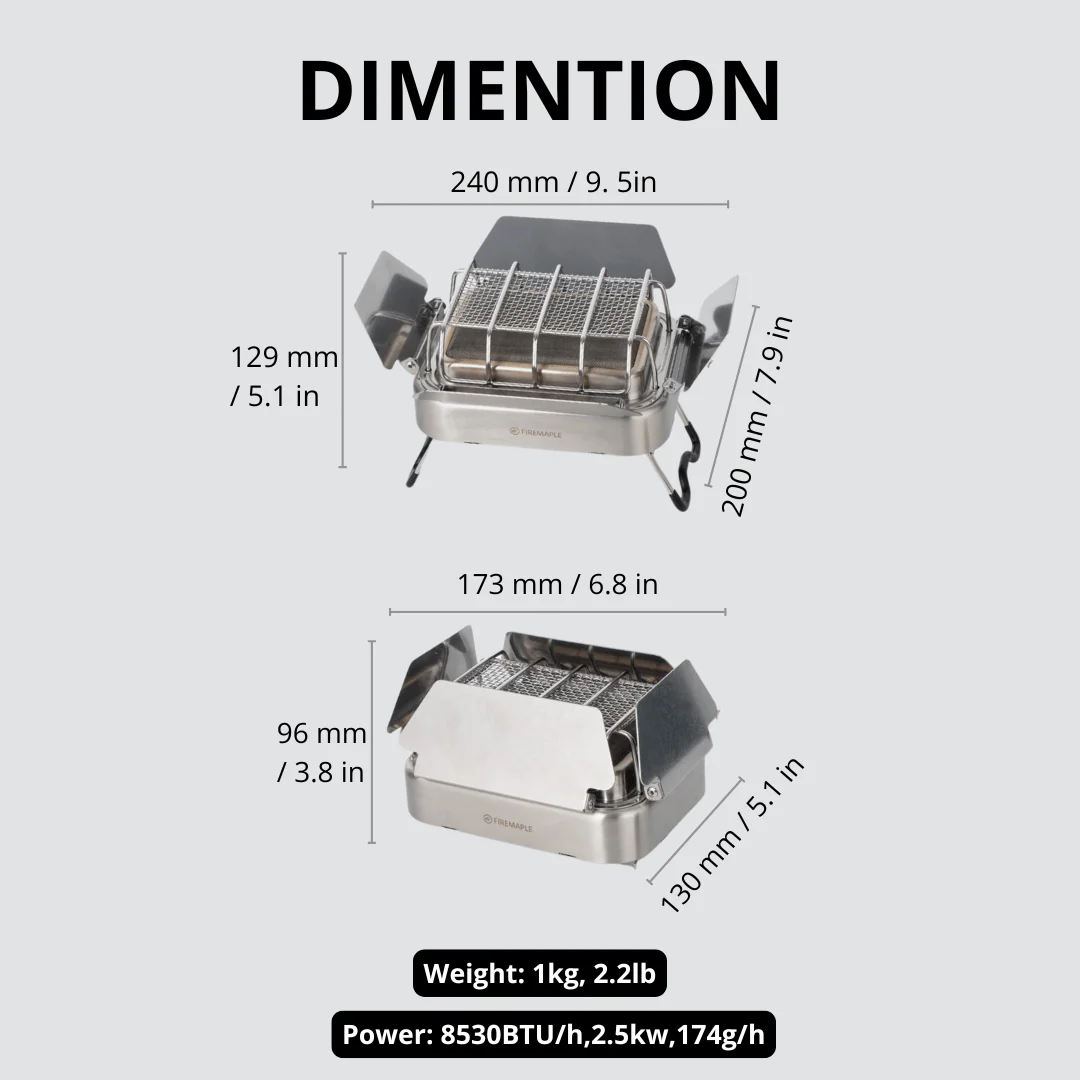 Fire-Maple Sunflower X Gas Cam - Ceramic Heat Emitter ulasan dan harga
