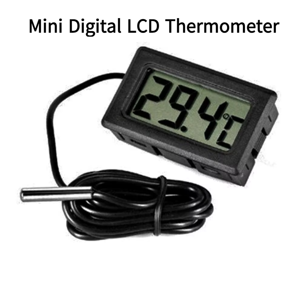 Mini Digital LCD Thermometer T - Digital Hygrometer Probe ulasan dan harga
