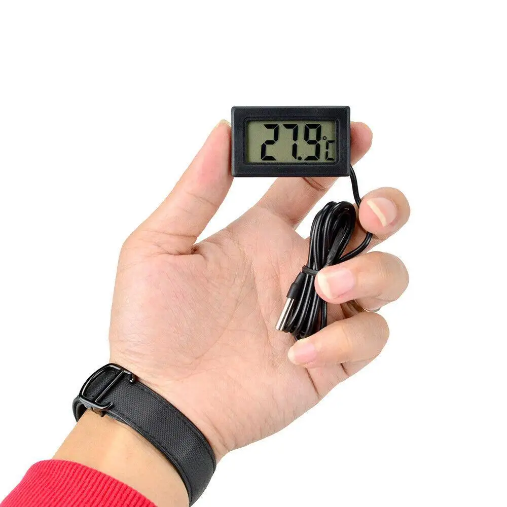 Mini Digital LCD Thermometer T - Digital Hygrometer Probe ulasan dan harga