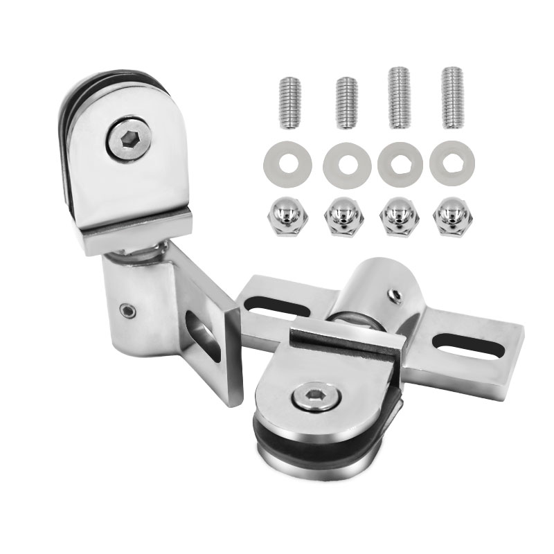 Zinc Alloy Stainless Steel Bat - Glass Door Hinge ulasan dan harga