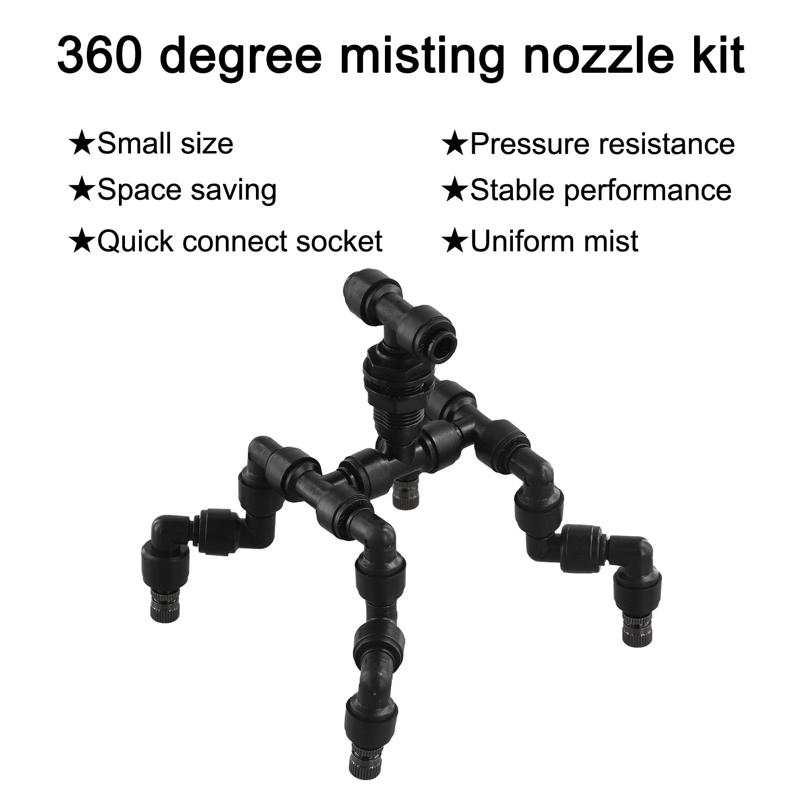 Black Plastic 360 Rotation Mis - Misting Nozzle Reptile ulasan dan harga