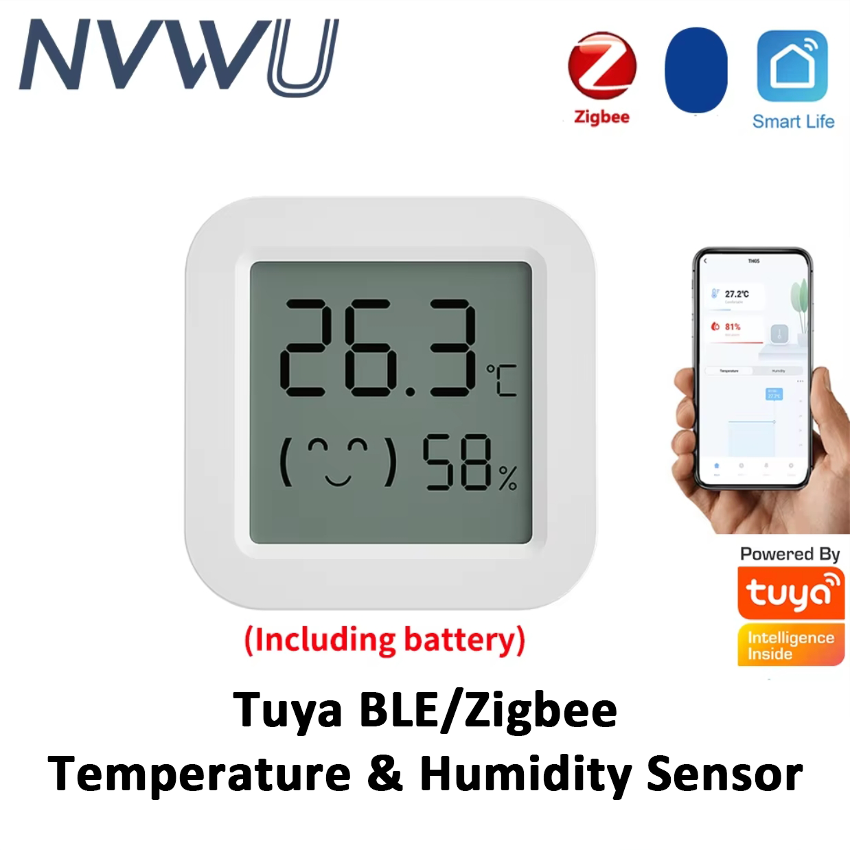 Tuya Zigbee Temperature Humidi - Digital Hygrometer Probe ulasan dan harga