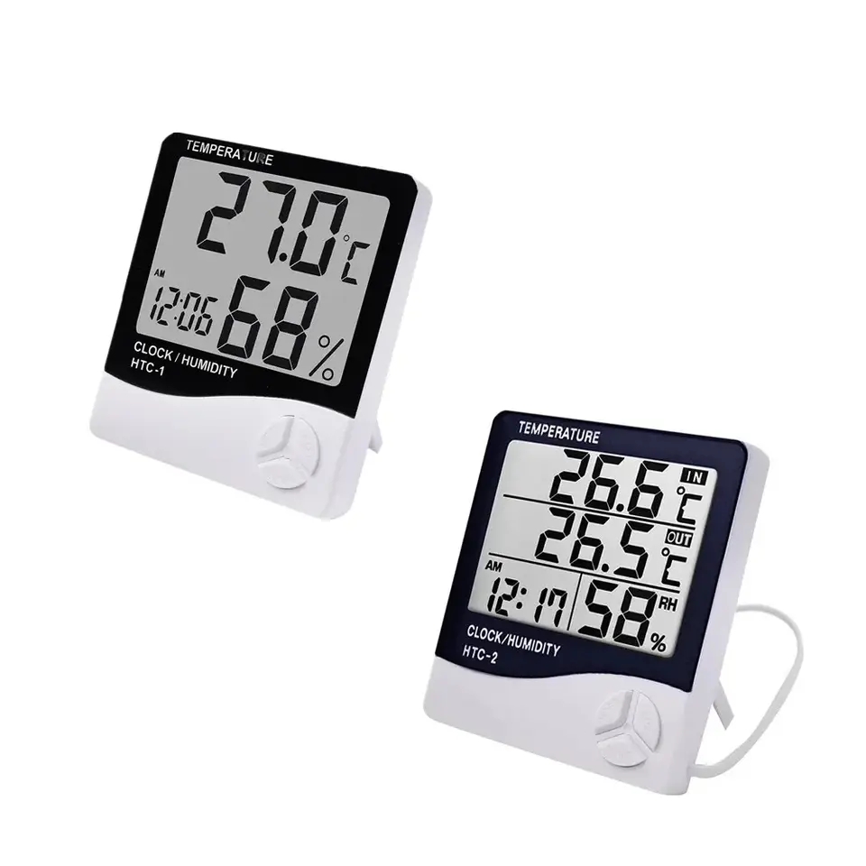 Indoor LCD Digital Thermometer - Digital Hygrometer Probe ulasan dan harga