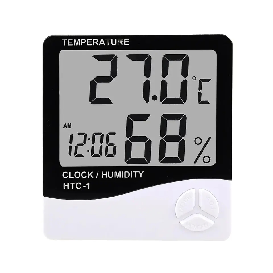 Indoor LCD Digital Thermometer - Digital Hygrometer Probe ulasan dan harga