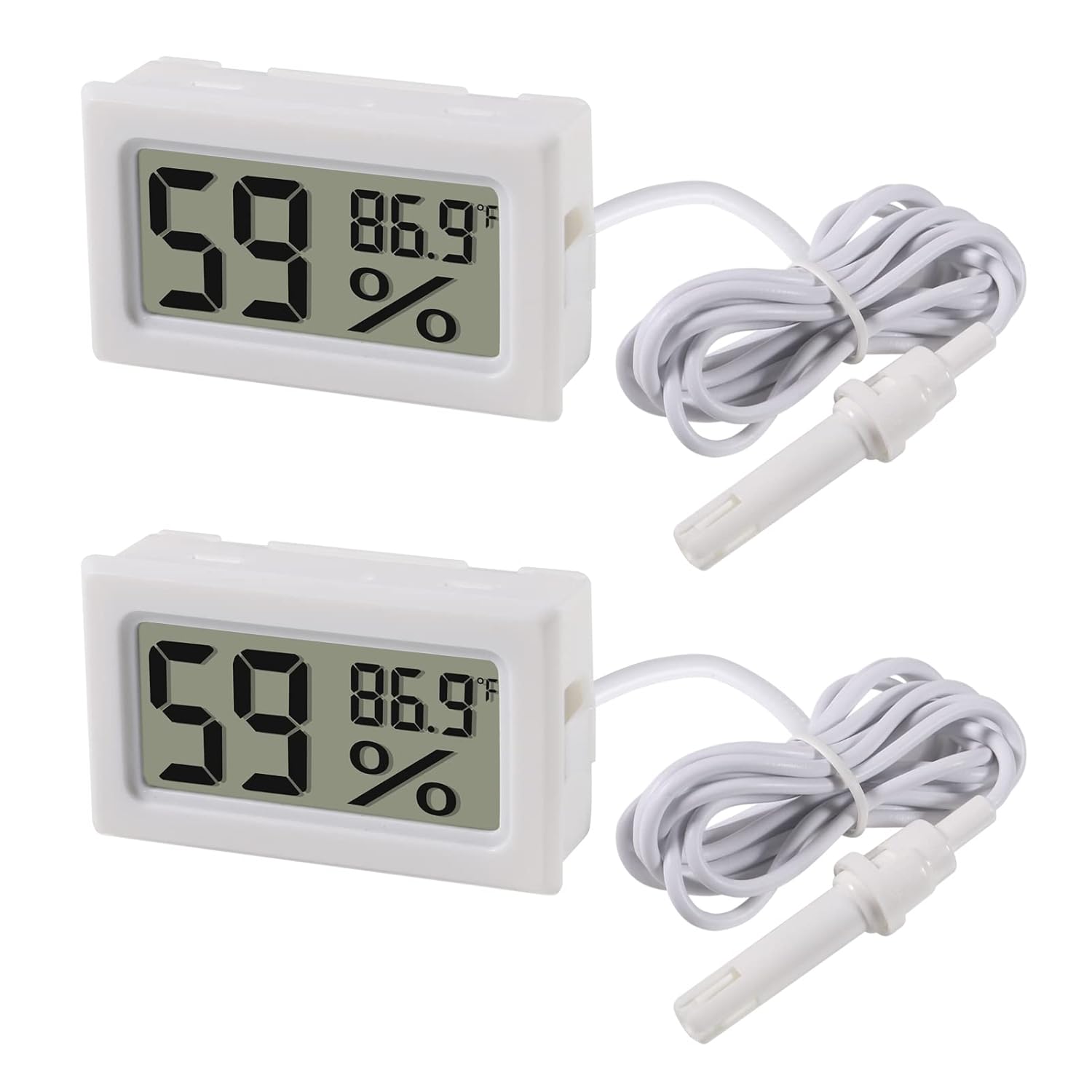 2pcs Mini Digital Hygrometer T - Digital Hygrometer Probe ulasan dan harga