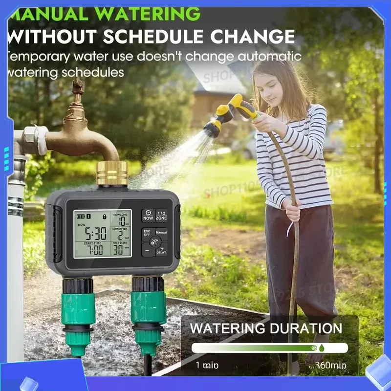 Smart Water Controller Irrigat - Timer Dual Outlet ulasan dan harga