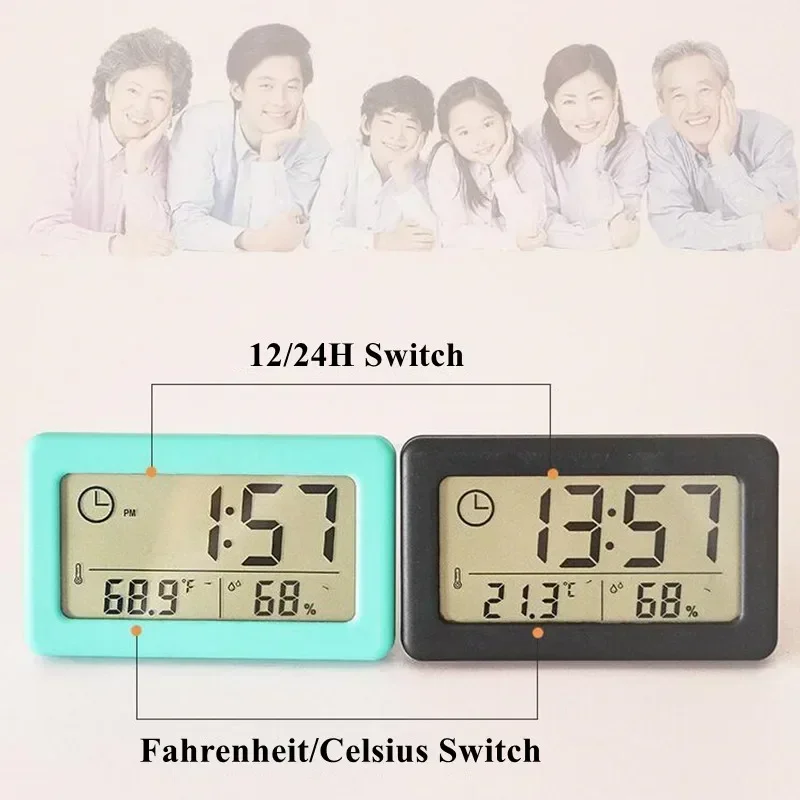 Digital Clock Alarm Clocks Bed - Digital Hygrometer Probe ulasan dan harga