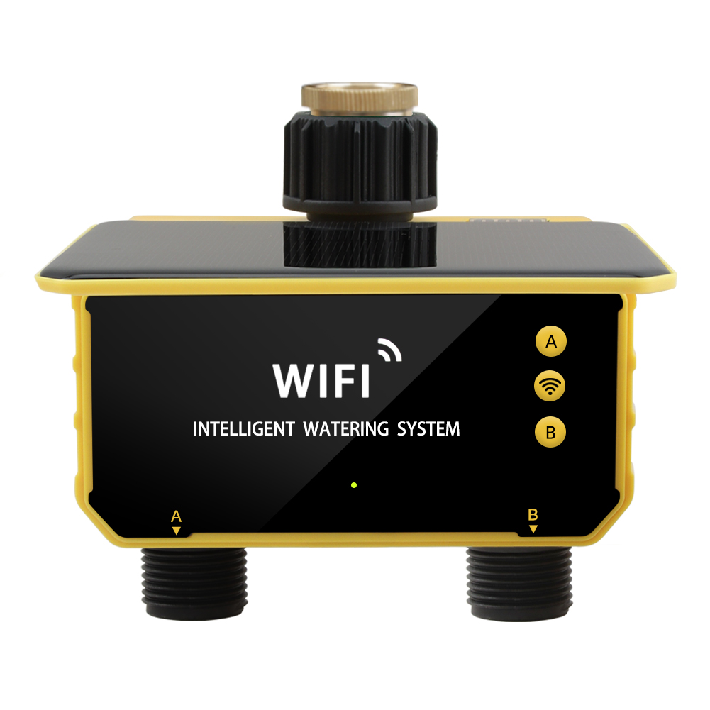 WiFi Solar Timer Dual Water Va - Timer Dual Outlet ulasan dan harga